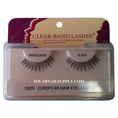 Beautee Sense Clear-Band Lashes (provocative) - Black - 1 pack