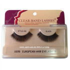 Beautee Sense Clear-Band Lashes (#203) - Black - 1 pack