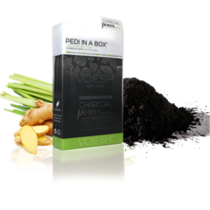 Voesh Pedi in a Box Deluxe (4-in-1) Charcoal Power Detox