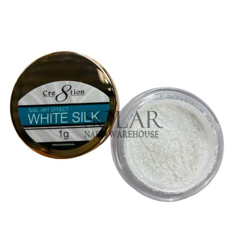1 Jar White Chrome Powder for Nail Design