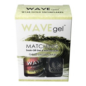 Wave Gel Duo - 168 Gold Snowflakes