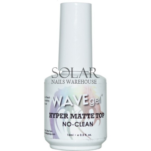 1-Wave HYPER Matte Gel Top - Non Cleanse !!!, Solar Nails Warehouse