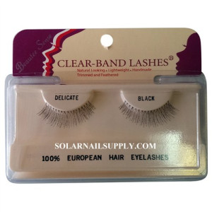 Beautee Sense Clear-Band Lashes (delicate) - Black - 1 pack