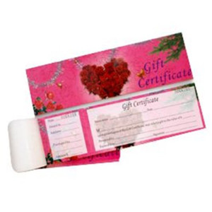 Gift Certificate with Number