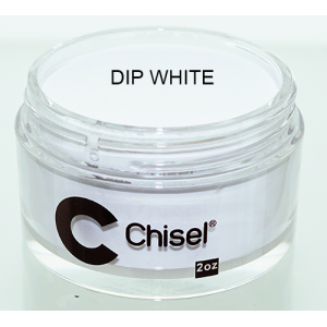Chisel 2in1 Acrylic & Dipping 2 oz - Pink & White - DIP WHITE