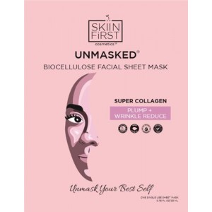 UNMASKED Biocellulose Facial Sheet Masks - SUPER COLLAGEN