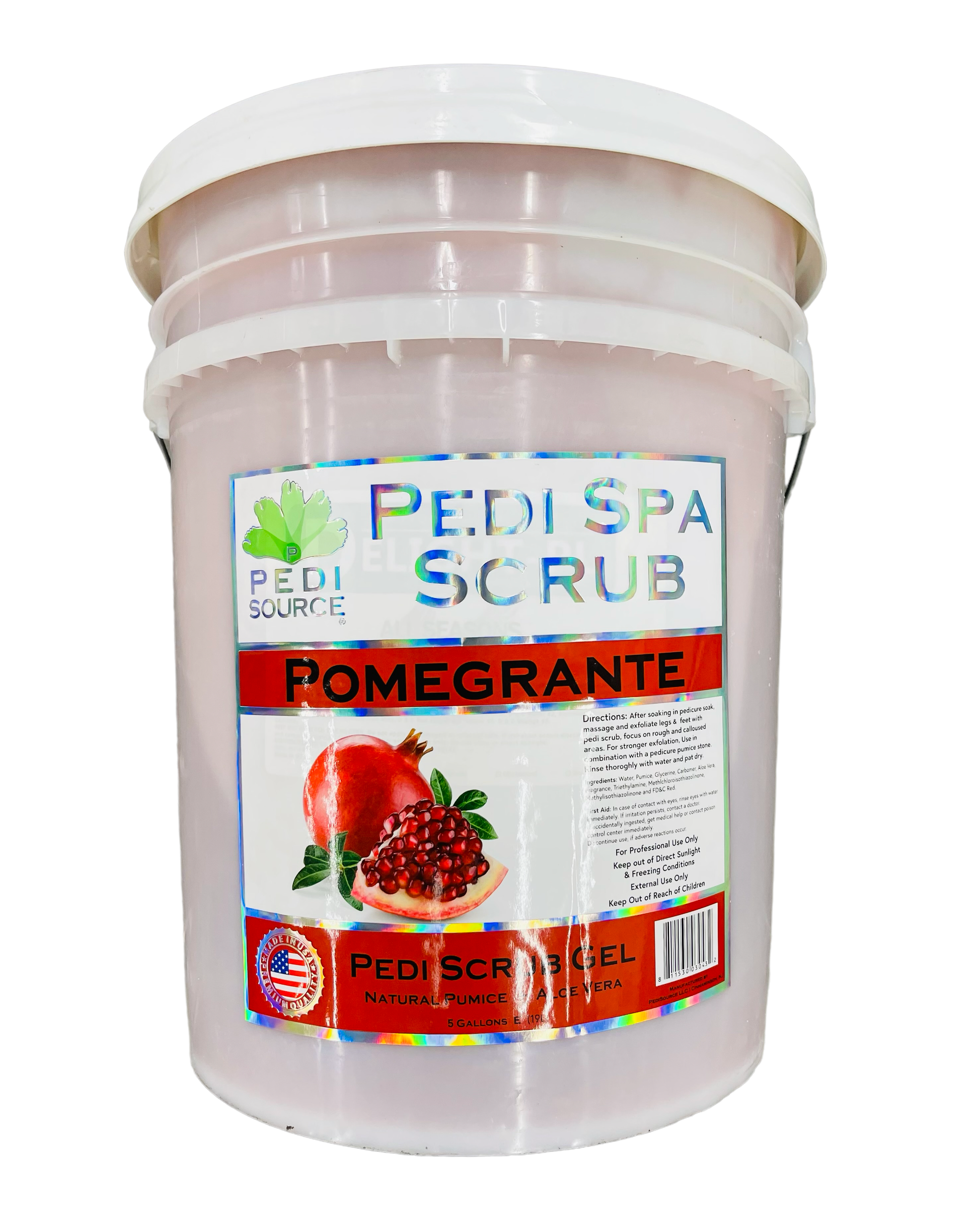 Pedi Scrub Gel - 5Gal -  Pomgranate