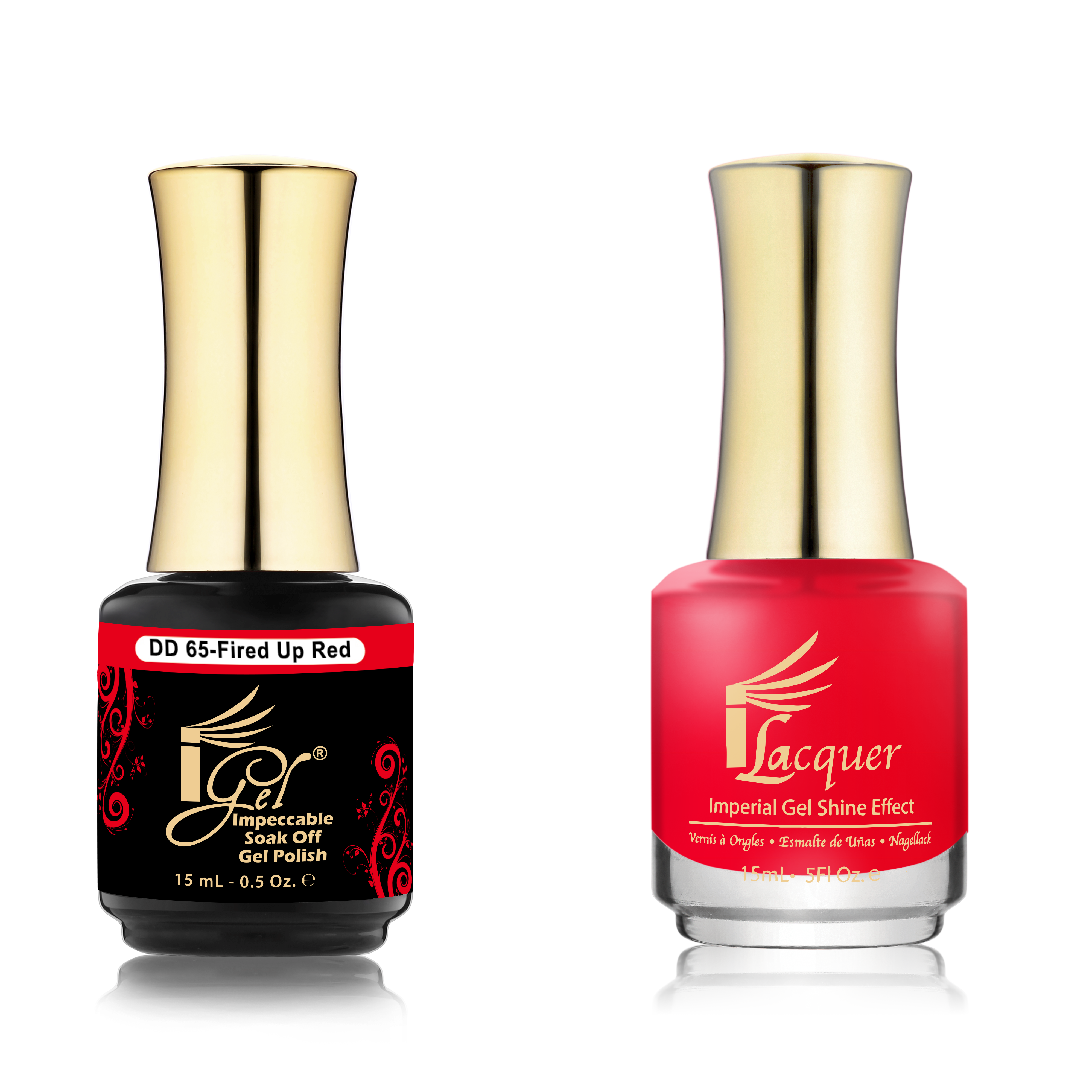 iGel Beauty - Dip & Dap Duo - DD065 Fired Up Red