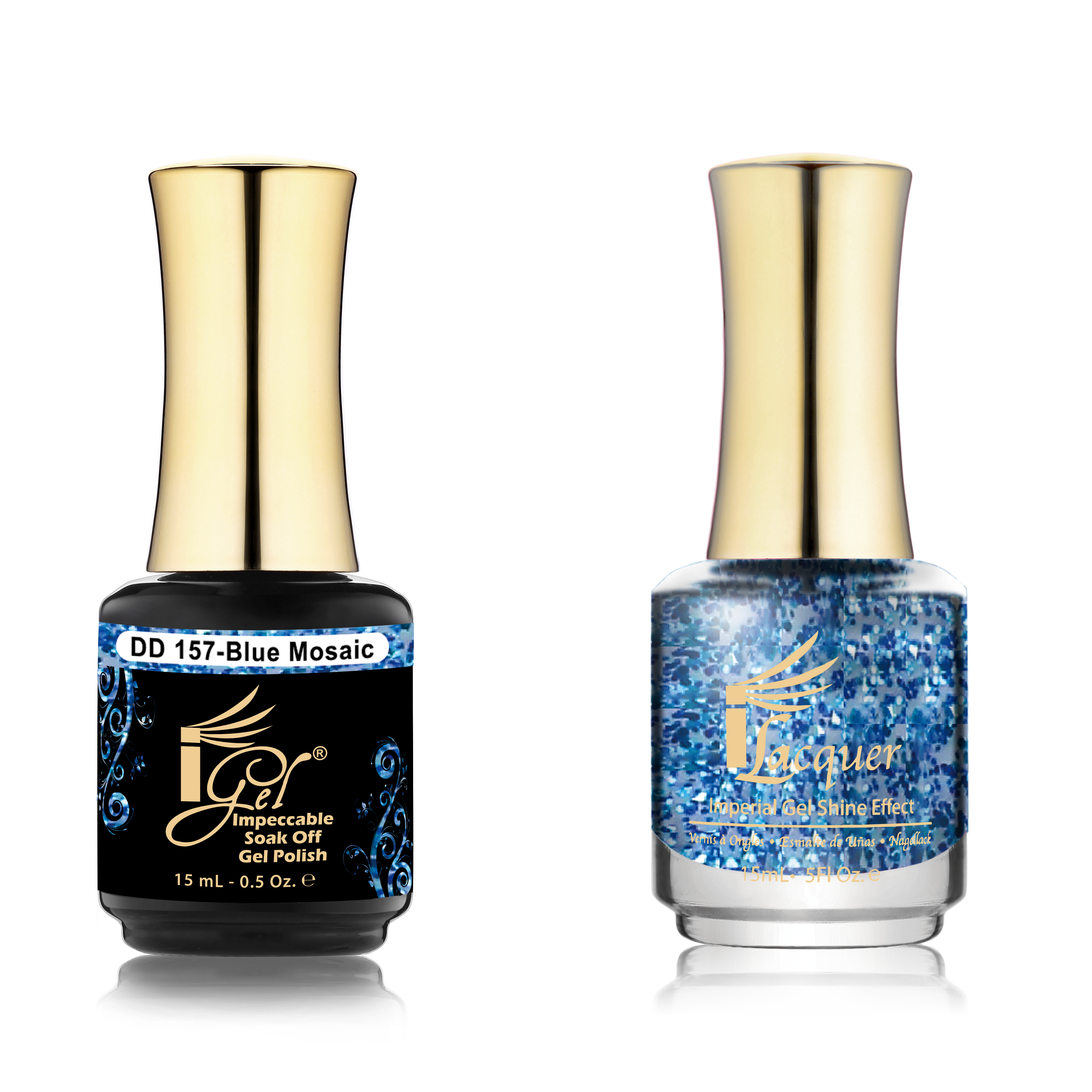 iGel Beauty - Dip & Dap Duo - DD157 Blue Mosaic